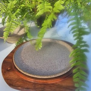 Conjunto Prato e Base Old Doc Wood Shop